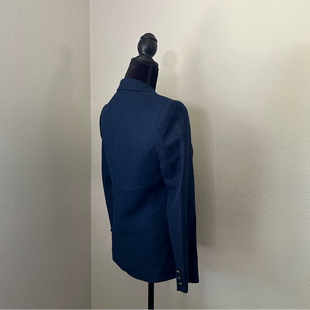 Navy Blue Pendleton Vintage Wool Blazer - image 3